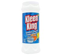 King Kleen Stainless Steel Cookware Cleaner and Copper Cleaner (14 oz, 3 Pack) Helps Remove Stains and Tarnish from Pots and Pans, Multi-Purpose Metal Cleaner, Powder Form
