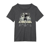 King Kong 8th Wonder T-Shirt, Women's Plus, Dark Heather Grey, 6X