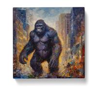 King Kong Neo-Impressionism Canvas Print | Gallery Wrapped 30mm Frame Wall Art | 20x20 inches | Ready to Hang | Impressionist People Picture | Living Room Bedroom Lounge Office