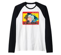 King Kong Skull Island Mitsume Character Pose Anime Classic Raglan Baseball Tee
