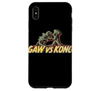 King Kong Skull Island Vs Gaw MonsterVerse Mash Stencil Geek Case for iPhone XS Max