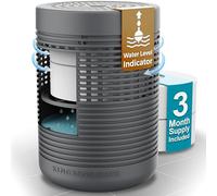 King Kong State Moisture Absorber with 800g Refill | Non-Electric Dehumidifier for Bathroom, Bedroom & Wardrobe | Silent Portable Damp & Condensation Absorber | anthracite