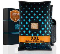 King Kong State® Reusable Car Dehumidifier Bag 2-Pack | 1.2kg XXL Capacity | Moisture Absorber for Cars & Home | Condensation Absorbers for Windows | Silica Gel Desiccant Bag | Microwavable Anti Damp