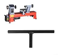 King Lathe Tool Rest 9 inch with 5/8 inch Diameter Shank, T-Type Design for Mini Wood Lathes, Hardened Steel Turning Tool Rest for Bowl Carving