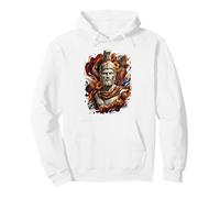 King Leonidas Floral Statue Pullover Hoodie