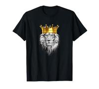 King Lion Crown Awesome Cool Strong Motivation T-Shirt