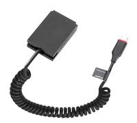King Ma LP-E12 Dummy Battery with Type-C Spring Power Cable Replacement for Canon M2 M10 M50 M100 M200 100D SX70HS Cameras