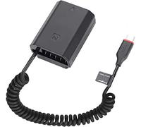 King Ma NP-FZ100 Dummy Battery Power Adpter Fully Decoded NP-FZ100 Battery Replacement with Type-C Spring Power Cable Compatible with Sony Alpha A7C A7M3 A7M4 A7S3 A7R3 A7R4 A9 ILCE-9