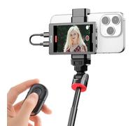 King Ma Phone Vlog Selfie Monitor Screen, Portable Monitor Sync iPhone Rear Camera with Magnetic Phone Clip & Bluetooth Remote Control for Vlog Live Stream TikTok,Supports Wired 4K 30FPS Recording