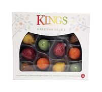King Marzipan Fruits Assortment 150g of Almond Marzipan Fruits with Natural Colours & Concentrates Gourmet Sweet Treat (Single Pack, Almonds & fruits)
