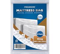 King Mattress Cover for Moving Mattress Bags for Storage Transport 2 Pack | Mattress Protector Storage Bag Transport - Strong, Reusable, Tearproof, Waterproof, Anti-dust