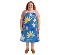 King Mills Aprons for Women with Pockets Plus Size, Ideal Use as Kitchen Apron Plus Size, Farmhouse Apron or Cottagecore Apron, Machine Wash, Night Blue, 1pk