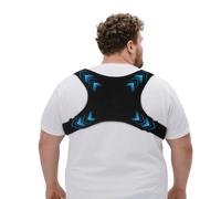 King Mills Plus Size Back Brace for Lower Back Pain, Breathable Posture Corrector for Women & Men Plus Size XL to XXXL, Adjustable Support Brace for Big & Tall