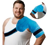 King Mills Plus Size Rotator Cuff Shoulder Brace with Big Ice Pack, Ergonomically Designed as Shoulder Impingement Brace or Wraps for Pain Relief and Surgery Recovery
