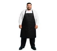 King Mills Unisex 1pkPlus Size Kitchen Cooking Aprons With Pockets, Ideal For Xl Xxl Or Waist W38+. Extra Large And Long.(Black)