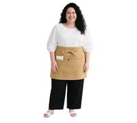 King Mills Unisex Waist/half Bistro Server Aprons With Pockets.plus Size Apron Xl Xxl Or Waist W40+,extra Large And Long Also Fits Big And Tall Men. Chef Or Waiter/waitress Apron.KH 2PK