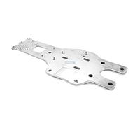 King Motor KM Baja Alloy Rear Chassis Plate - Silver A002 HPI 87416 Fits Baja 5B/5T