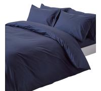(King, Navy Blue) Duvet Cover with Pillowcase 200 Thread count