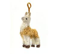 King Nibbles Llama Keychain Back Pack Clip Animal, Beige, S