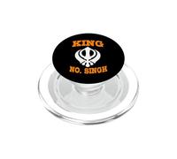 King No Singh Sikh Punjabi Khalsa Tee PopSockets PopGrip for MagSafe