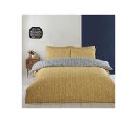 (King, Ochre) Helston Bedding Duvet Cover Set