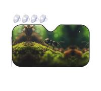King of Ants Small Car Windshield Sunshade - Quick Cooling in The car in Summer, Portable Storage Sunshade