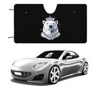 King Of Arctic Bear Front Window Sunshades Foldable Cover for Automotive Car Windproof Windscreen Protection 51"x28"