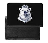 King of Arctic Bear PU Leather Passport Covers RFID Blocking Wallet Holder with Card Protector Slot Travel Accessories
