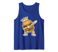 King Of Burger Dab Dancing Funny Hamburger Tank Top