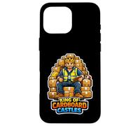 King of Cardboard Castles Funny Warehouse Worker Men Case for iPhone 16 Pro Max