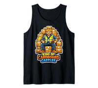 King of Cardboard Castles Funny Warehouse Worker Men Tank Top