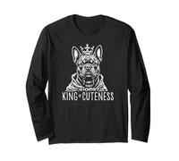 King of Cuteness - Adorable French Bulldog for Christmas Long Sleeve T-Shirt