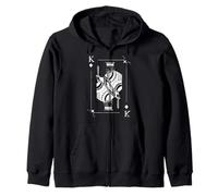 King Of Diamonds Card Zip Hoodie