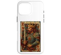 King of Diamonds Warrior Medieval Fantasy Card Lucky Poker Case for iPhone 16 Pro Max