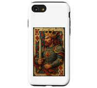 King of Diamonds Warrior Medieval Fantasy Card Lucky Poker Case for iPhone SE (2020) / 7/8