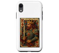 King of Diamonds Warrior Medieval Fantasy Card Lucky Poker Case for iPhone XR