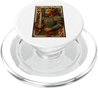 King of Diamonds Warrior Medieval Fantasy Card Lucky Poker PopSockets PopGrip for MagSafe
