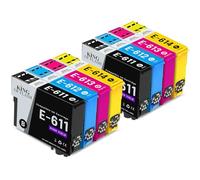 KING OF FLASH 2 Full Sets Compatible Printer Ink Cartridges For Epson T0615-2 x Cyan, 2 x Magenta, 2 x Yellow, 2 x Black D68, D88, DX3800, DX3850, DX4200, DX4250, DX4800, DX4850