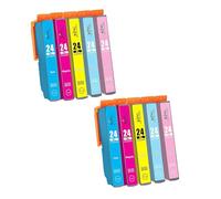 KING OF FLASH 24xl Compatible Ink Cartridges Replacement for Epson 24 XL for Epson Expression Photo XP-970 XP-55 XP-950 XP-860 XP-960 XP-750 XP-760 XP-850 Printer