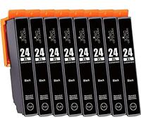 KING OF FLASH 24xl Compatible Ink Cartridges Replacement for Epson 24 XL for Epson Expression Photo XP-970 XP-55 XP-950 XP-860 XP-960 XP-750 XP-760 XP-850 Printer