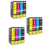 KING OF FLASH 3 Full Set Compatible Printer Ink Cartridges For Epson T0715 - Epson Stylus D78, D92, D120, DX4000, DX4050, DX4400, DX4450, DX5000, DX5050, DX6050, DX7000F, DX7400. DX7450