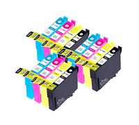KING OF FLASH 3 Full Set Of 4 Cartridges Compatible Printer Ink For Epson T1295-3 x Cyan, 3 x Magenta, 3 x Yellow, 3 x Black SX420W, SX425W, SX525WD, SX620FW, Office B42WD, BX305F, BX305FW, BX320