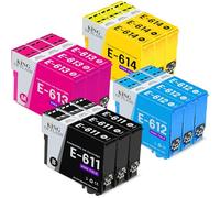 KING OF FLASH 3 Full Sets Compatible Printer Ink Cartridges For Epson T0615-3 x Cyan, 3 x Magenta, 3 x Yellow, 3 x Black D68, D88, DX3800, DX3850, DX4200, DX4250, DX4800, DX4850