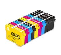 KING OF FLASH 603XL Ink Cartridges Multipack - 603XL Ink Replacement for Epson Expression Home XP-3100 XP-4100 XP-2100 XP-2105 XP-3105 XP-4150 (4 Black 2 Cyan 2 Magenta 2 Yellow)