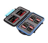KING OF FLASH Anti-shock Waterproof Memory Card Case Holder Hard Storage 4x CF (Compact Flash) 8x SD/SDHC (Secure Digital) MC-2