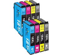 KING OF FLASH Compatible Ink Cartridges for Epson 18 18XL High Yield Replacement Inks for Expression Home XP305, XP202, XP205, XP 215, XP225, XP315, XP 402, XP405, XP 422, XP415, XP 425, XP 102 2-Set