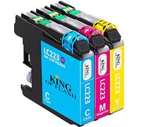 KING OF FLASH Replacement for Brother LC223 Ink Cartridges Compatible for Brother DCP-J4120DW DCP-J562DW, MFC-J5320DW J880DW J5620DW J5625DW J680DW J4625DW J5720DW J4420DW J4620DW J480DW