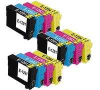 KING OF FLASH T1295 3 Full Set Ink Cartridges Replacement for Epson T1291 T1292 T1293 T1294 Compatible for Epson SX435W SX235W WF-3520 WF-3540 WF-7515 WF-7525, Epson SX425W SX445W SX535WD SX535WD