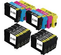 King of Flash T1295 Multipack Ink Cartridges Replacement for Epson T1291 T1292 T1293 T1294 Compatible for Epson SX435W SX235W WF-3520 WF-3540 WF-7515 WF-7525, Epson SX425W SX445W SX535WD SX535WD BX305