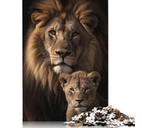 King of Forest And His Son Jigsaw Puzzles Puzzles for Adults Kids. 1000 Piece Great Gifts Challenge Toy Educational Game Home Decoration for Adults& Kids Age 14 Years Up 1000pcs (38x26cm)